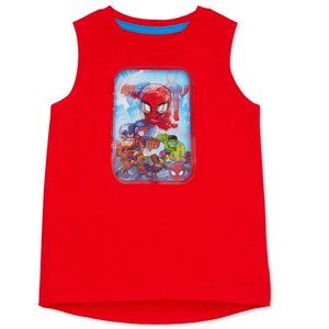 Toddler Boys Super Hero Adventures Muscle Tank- 3D Spiderman 12 mo 2T 3T 4T NWT